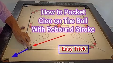 How to Pocket This Coin With Rebound Stroke | Carrom Board Trick Shot