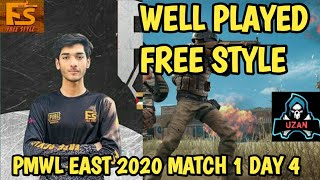 FREE STYLE WELL PLAYED | PMWL EAST 2020 MATCH 1 DAY 4 | UZANYT