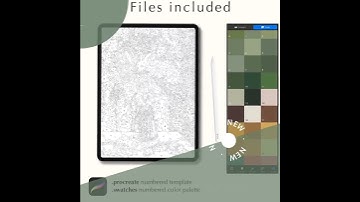 Paint by number kit for Procreate including color palettes, digital download, Henri Rousseau Flow...