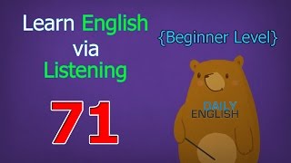 Learn English via Listening Beginner Level | Lesson 71 | My Family