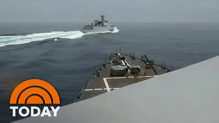 Video shows Chinese warship crossing path of US Navy destroyer - DayDayNews