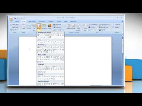 How to add 3D effects to a shape in Microsoft® Word 2007