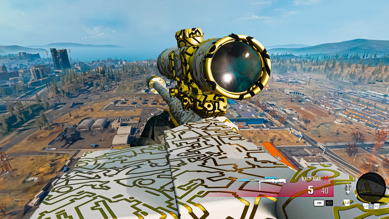 Warzone Solo Sniper KATT-AMR Gameplay PS5 (No Commentary) - YouTube