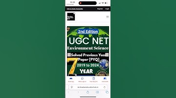 UGC-NET Environment Science Latest Book Solved Previous year Question Paper PYQ
