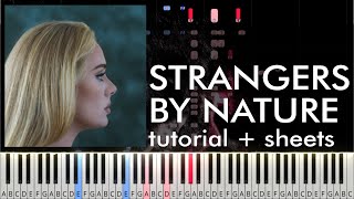 Adele - Strangers by Nature - Piano Tutorial - Piano Cover Resimi