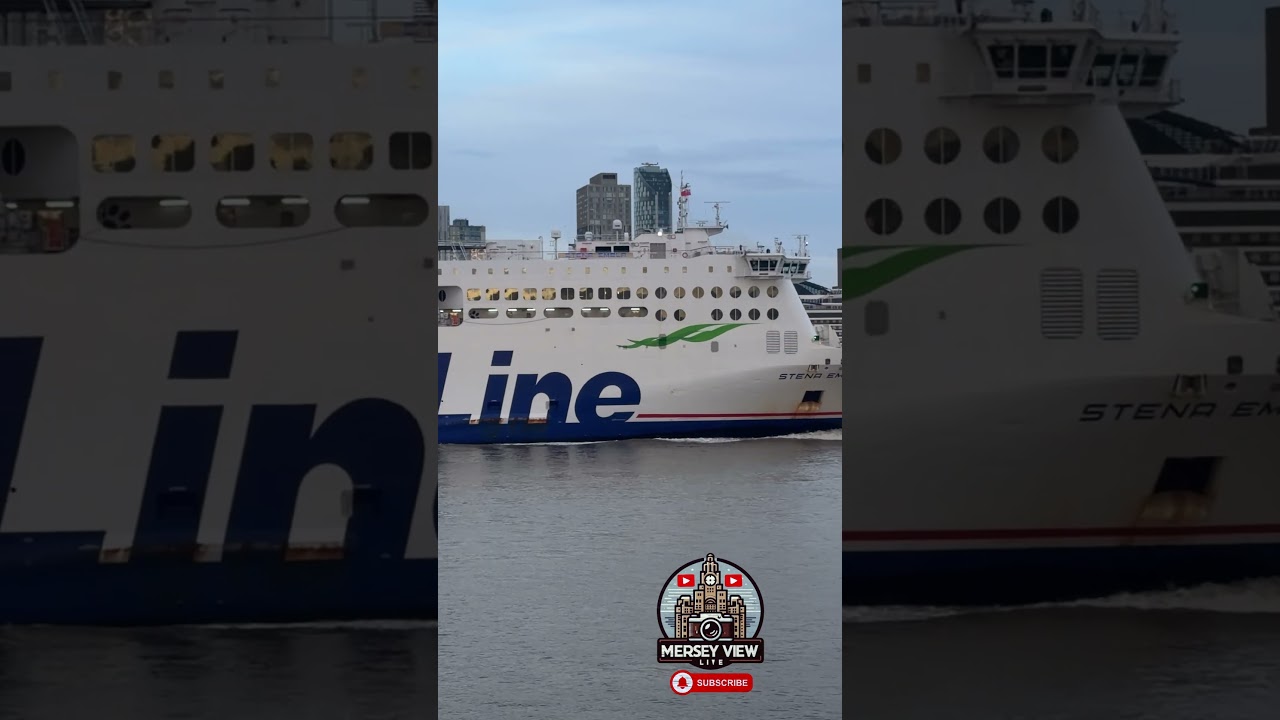 Stena Embla IMO 9807322 arrives on the River Mersey  | 01.10.2026 | 4K | Mersey View Live