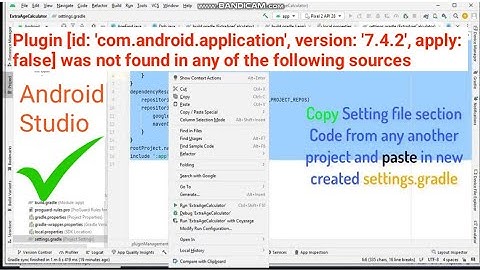 Plugin com.android.application version: 