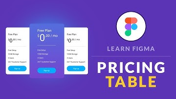 Figma tutorial - Design a pricing table