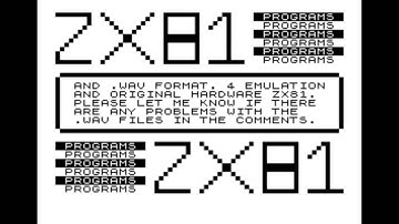 ZX81 Programs Channel Introduction Video