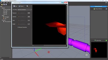 How to change light color in kerkythea