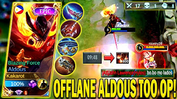 ALDOUS OFFLANE PRO TIPS ON HOW TO DOMINATE FROM EARLY TO LATE GAME🔥ALDOUS BEST BUILD 2022 - MLBB