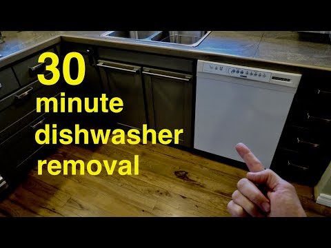 How to Save Money  ●  30 Minute DIY Dishwasher Removal  ( not that hard ! )