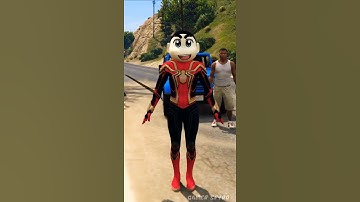 Shinchan Become Spider man And Save Michael 😱#shorts