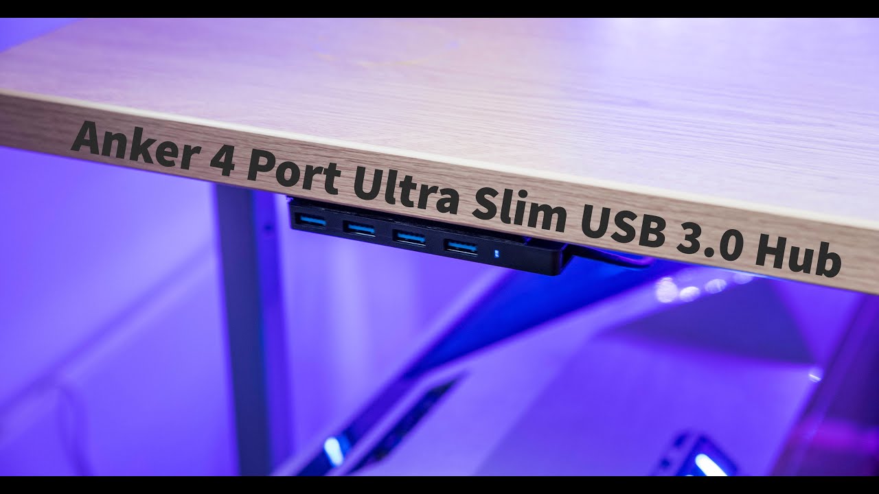 Bye Bye Wires Anker 4 Port Ultra Slim Usb 3 0 Hub Youtube