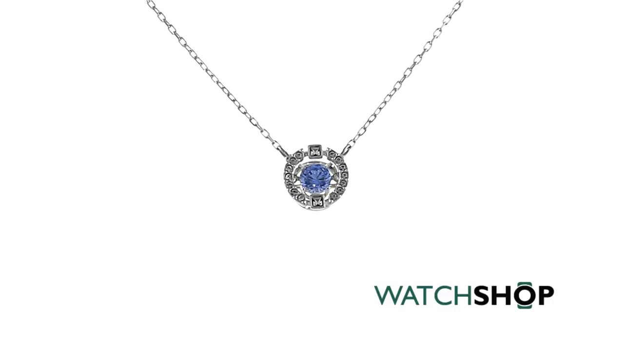 Ladies Swarovski Silver Plated Sparkling Necklace (5279425)