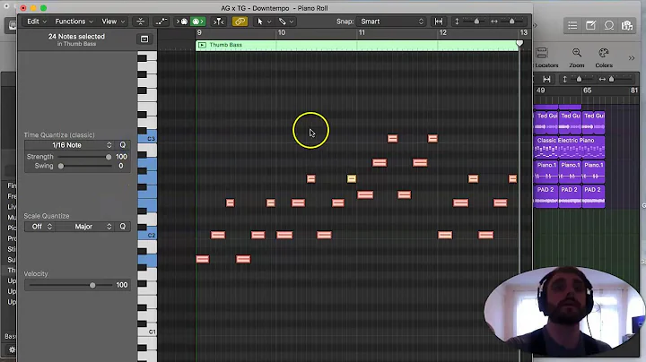 How to write MIDI Basslines in Logic Pro X: Music Production Tips w/ Ted Ganung