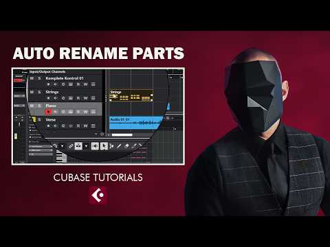 Cubase Auto Rename Midi Parts When Moving to Other Tracks [ Renaming Audio Events/Clips ]