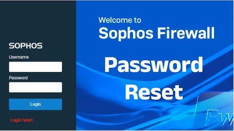 how to reset bypass password Sophos xg firewall using putty USB console cable