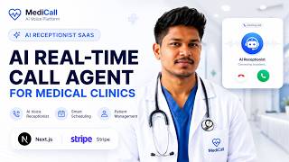 AI Real-Time Call Agent for Medical Clinics | AI Receptionist SaaS | Next.js & Stripe