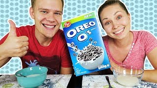 ПРОБУЕМ ХЛОПЬЯ OREO!