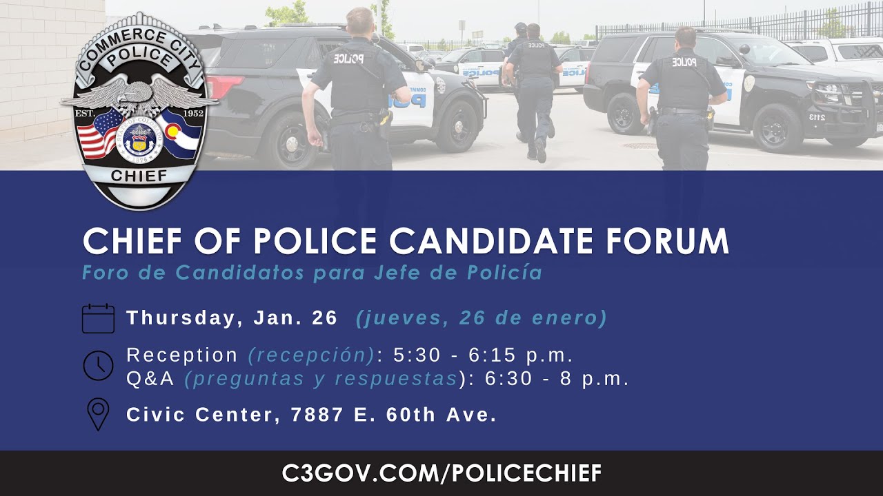 Police Chief Candidate Forum - January 26, 2023