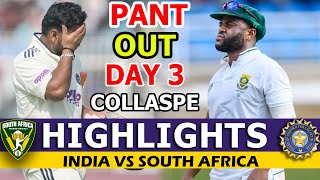 HIGHLIGHTS | INDIA VS SOUTH AFRICA 2ND TEST MATCH DAY 3 | IND VS SA HIGHLIGHTS | SA ON TOP