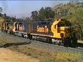 Tehachapi_(1990) Santa Fe SD45 And Consist With Manifest At Woodford