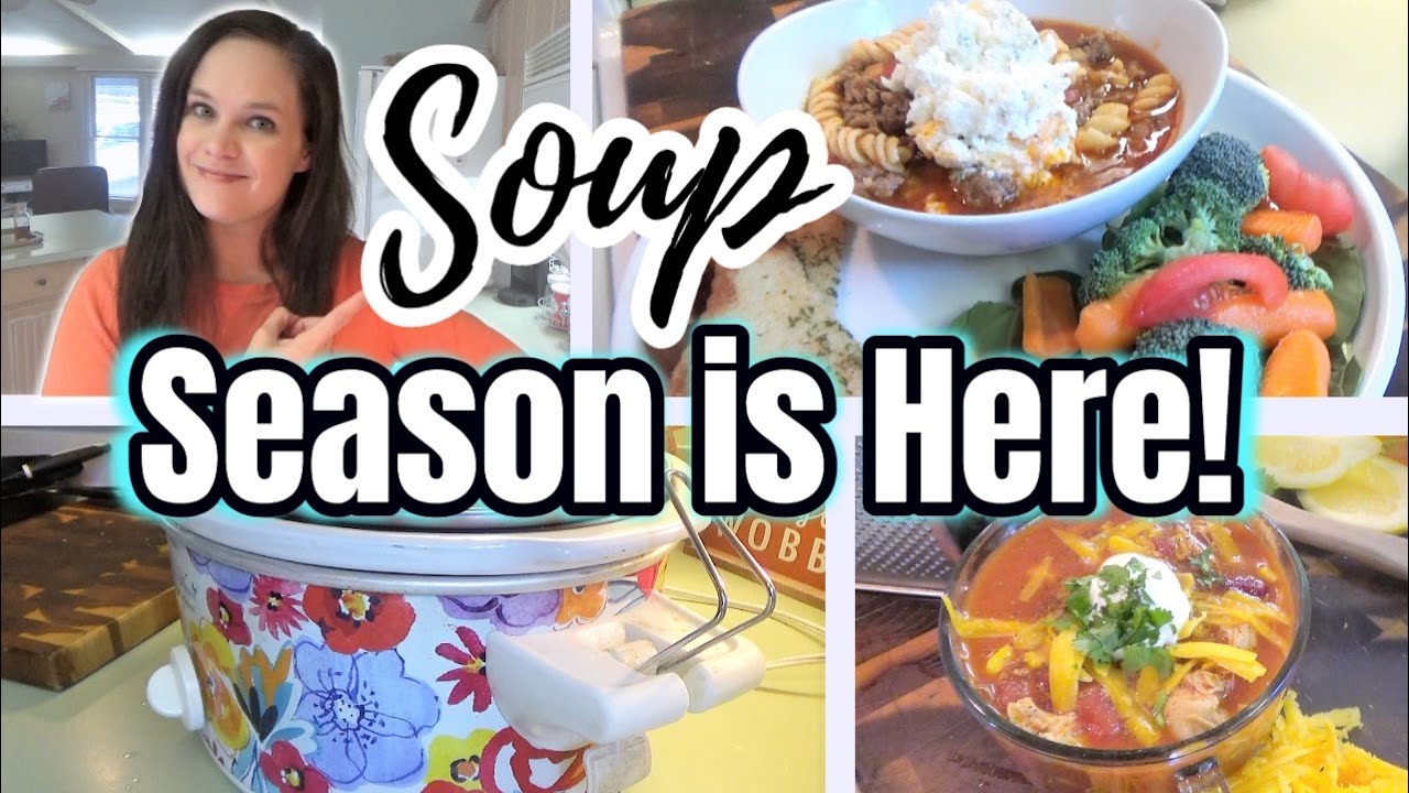 TWO COZY SOUPS! | SOUTHWESTERN & LASAGNA SOUP | COOK WITH ME - YouTube