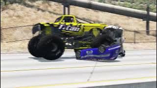 Realistic Car Cliff Drops #223 – BeamNG Drive | BlowUpSmash