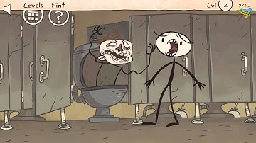 Troll Face Quest Unlucky Level 1 2 3 4 5 - Walkthrough