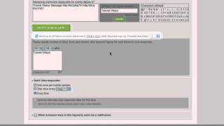 Tutorial Video - How To Setup and Use Mobile Keywords - Basic Features