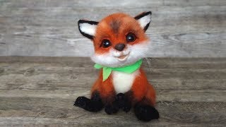Want to make a charming red fox? Master class on felting.