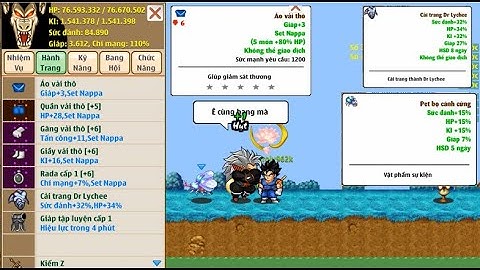 Ngọc Rồng Online_Napa chơi giáp sẽ có sức mạnh kinh khủng NTN? Test set napa ép giáp cực chất lượng!