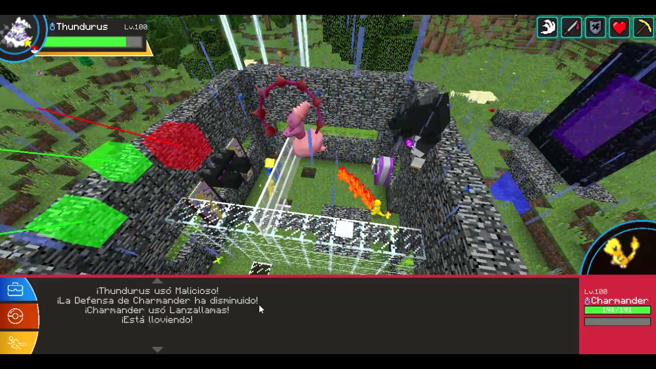 Lucha contra Thundurus, Pixelmon