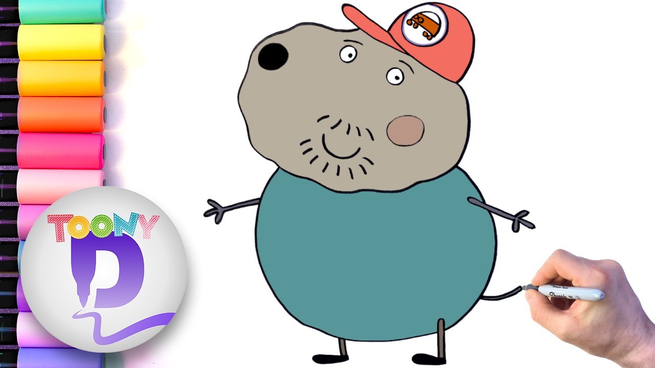How to Draw Granddad Dog| Peppa Pig