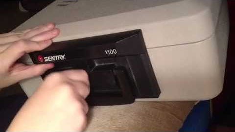 How To Open A Sentry 1100 Safe With Only Nail Clippers