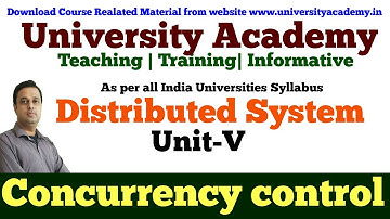 DS39: Concurrency control in distributed transactions| Optimistic Concurrency control, Timestamp