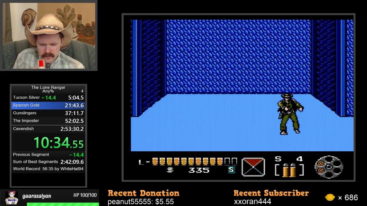 The Lone Ranger NES speedrun in 2:01:53 by Arcus - YouTube
