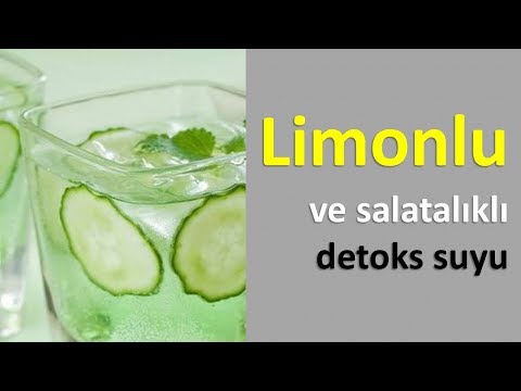 Limonlu ve salatalıklı detoks suyu