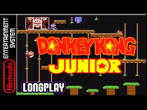 Donkey Kong Jr - Full Game 100% Walkthrough | Longplay - NES