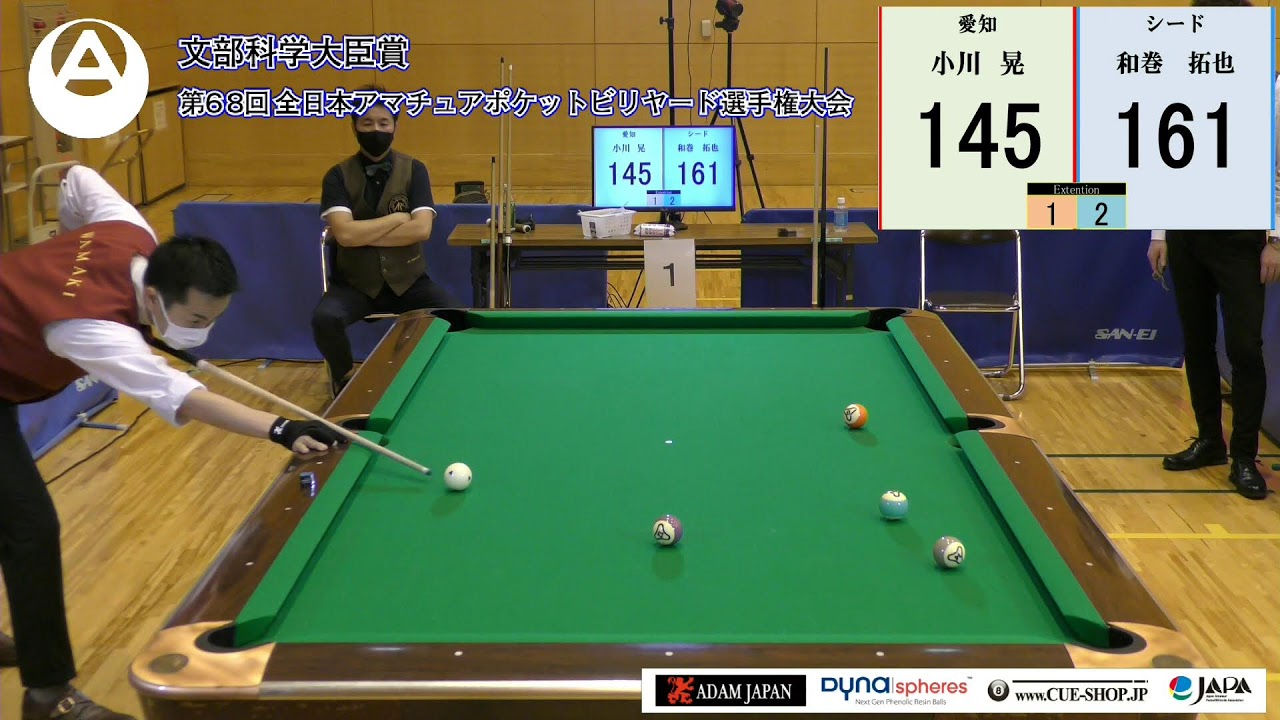 第68回全日本アマチュアポケットビリヤード選手権大会：A級（180点