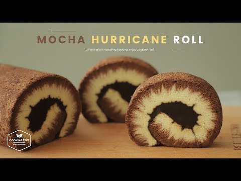 Korean Mocha Roll Cake Recipe