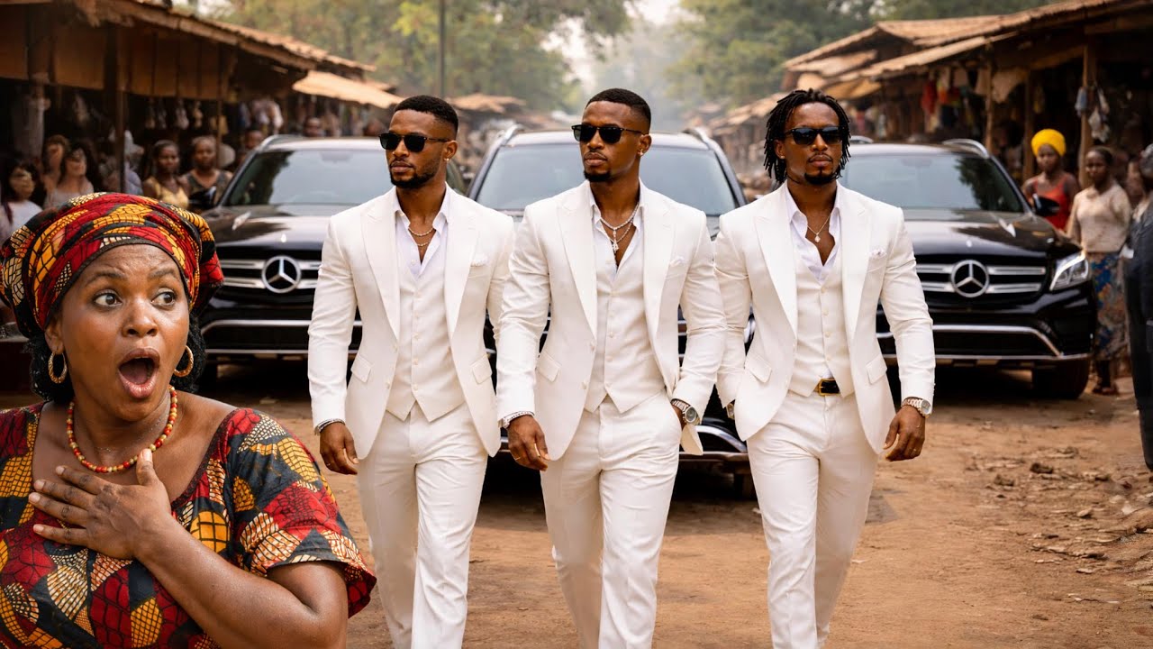 She Fed Homeless Triplets Everyday, Years later 3 Mercedez-benz Pulled Up To Her Shop