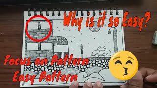 Focus on Pattern - Pattern Application 3 - Doodle - Zentangle Art #inspired