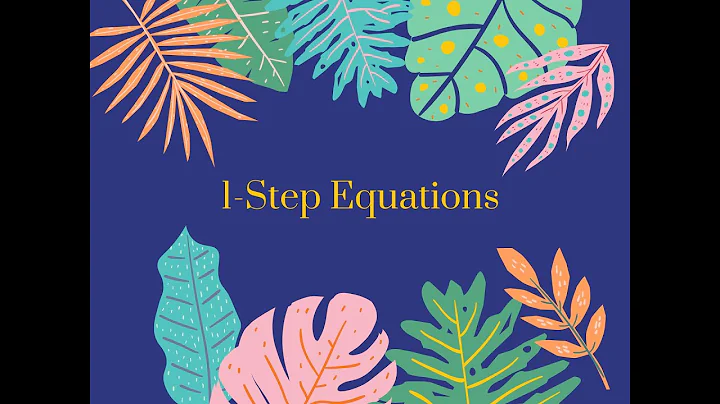 1-Step Equations