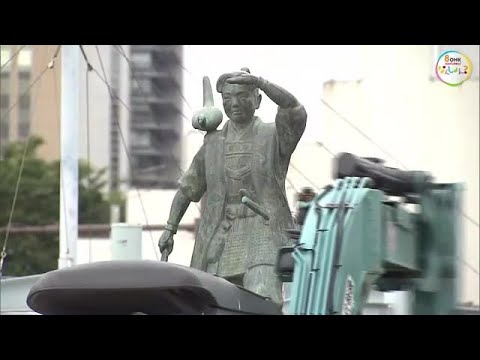 岡山駅前を行き交う人々を見守った「桃太郎像」が“空中”移動 路面電車