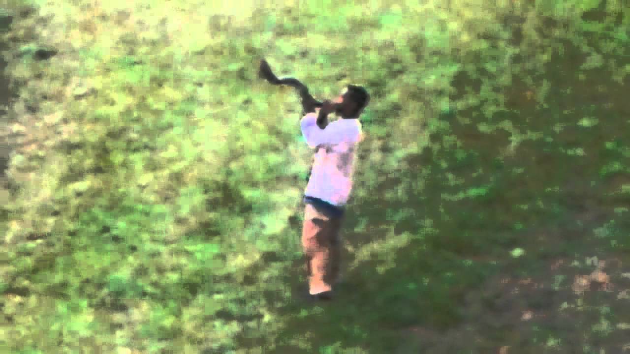 Blowing the shofar Hebrew Israelites