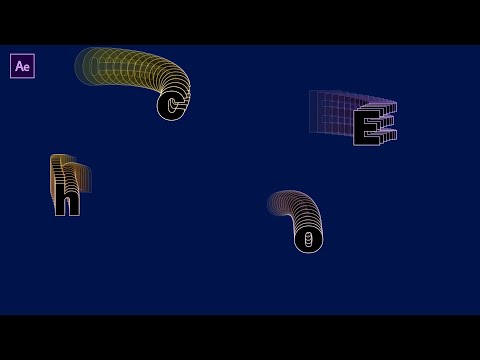 Text echo effect animation in after effects | Typography motion text animation tutorial