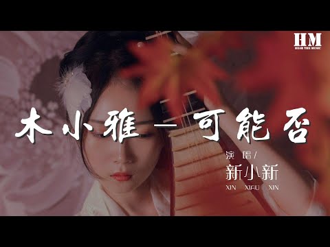 新小新 - 木小雅-可能否（弹鼓版抖音）（新小新 Remix）『可能我撞了南墙才会回头吧』【動態歌詞Lyrics】