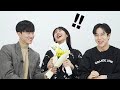 FLOWER PRANK! Handsome boys give flowers to a girl for surprise